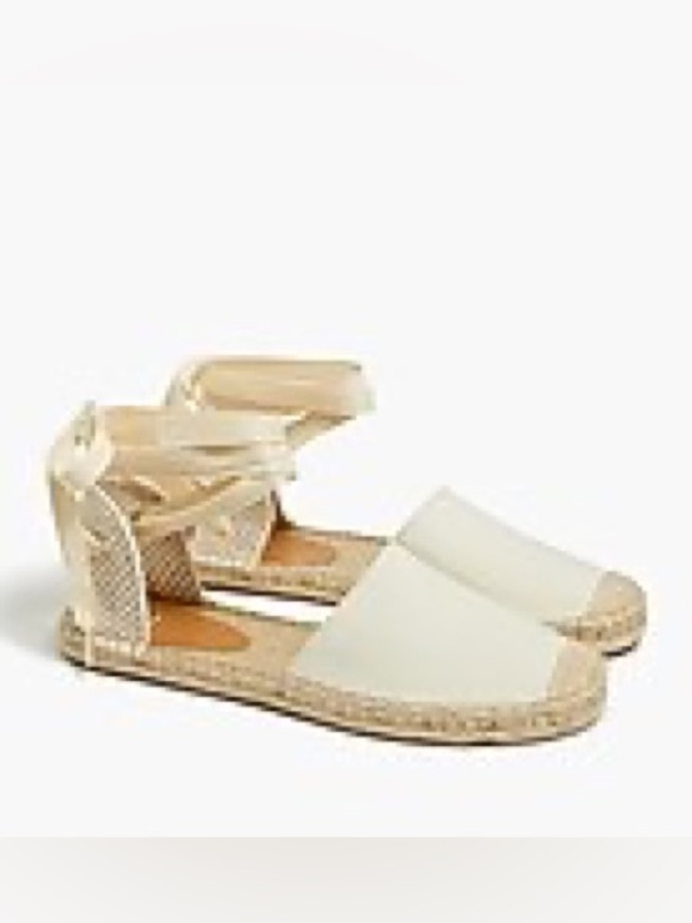 J.Crew Lace-Up Espadrilles in Ivory size 8
